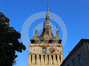 Clock Tower in Sighisoara, Romania