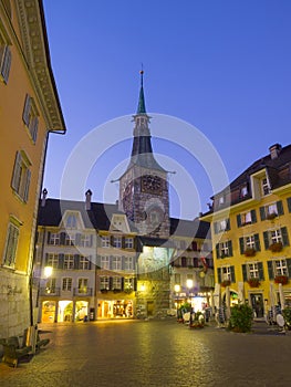 The Clock tower of Solothurn