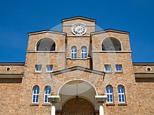 Clock tower of the State Art Gallery Boris Denev in Veliko Tarnovo