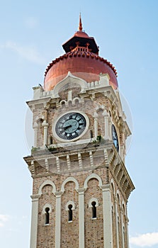 Clock tower of Sultan Abdul Samad building near Mederka Square