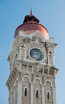Clock tower of Sultan Abdul Samad building near Merdeka Square