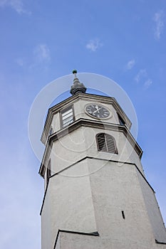 Clock tower symbolizing erection power