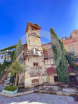 Clock tower, Tbilisi, Georgia, Rezo Gabriadze theater photo