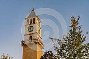 Clock tower in Tirana, Albania