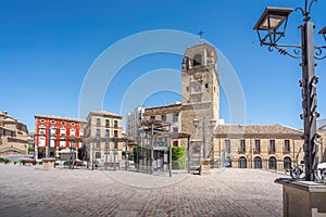 Clock Tower (Torre del Reloj) and Plaza Andalucia Square - Ubeda, Jaen, Spain photo