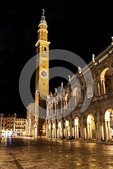 The Clock Tower Torre della Bissara in Vicenza, Italy photo