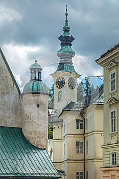 Hodinová veža radnice v Banskej Štiavnici, Slovensko