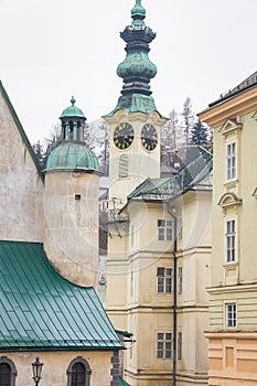 Hodinová věž radnice v Banské Štiavnici, Slovensko