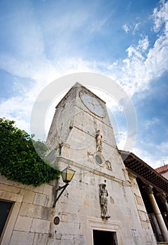 Clock tower in Trogir