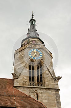 Clock tower of Tubingen old town
