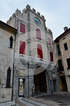 The Clock Tower at Vittorio Veneto Italy