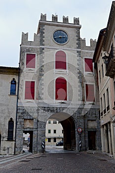 The Clock Tower at Vittorio Veneto Italy photo