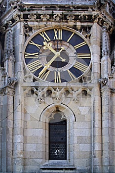 Clock on the Tower of the Zagreb Cathedral