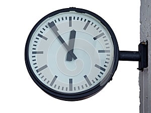 Clock for train or bus station