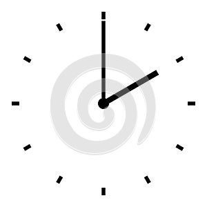 clock at two