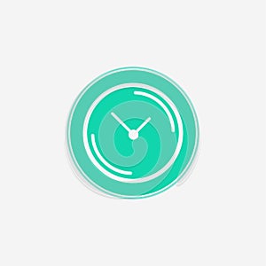 Clock vector icon sign symbol