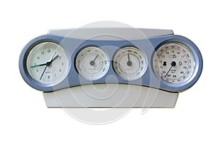 Clock-weather station with a record-low readings of atmospheric pressure