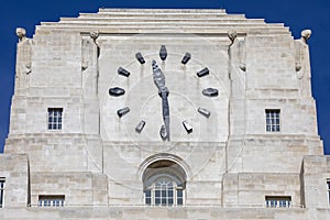 Clockface of Shell Mex House in London, UK