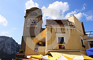Clocks on Capri tower