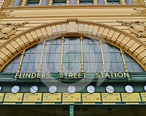 The clocks of Flinders station