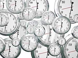Clocks Time Passing Marching On Future Progress Moving Forward