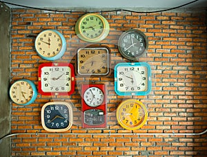 Clocks on the wall