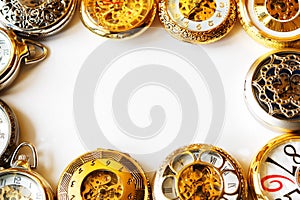 Clocks with white space