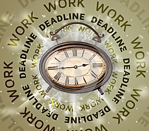 Clocks with work and deadline round writing