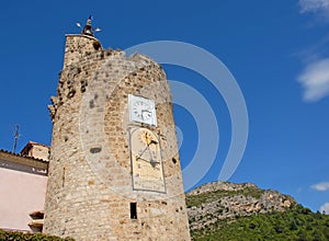 The clocktower in Anduze photo