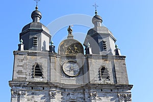 Clocktower of the Basilica of Sainte Hubert, Belgium