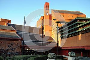 Clocktower of British Library, London, England, UK