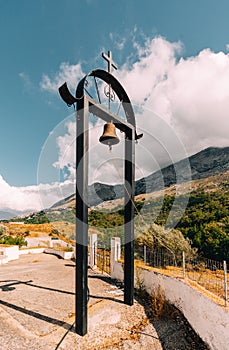 Clocktower of chapelat the Southcoast fo Crete