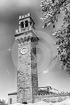 Clocktower on the island of Murano, Venice, Italy