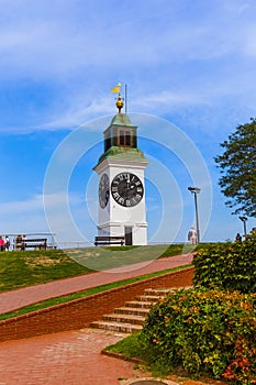 Clocktower in Petrovaradin fortress - Novi Sad Serbia photo