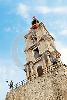 Clocktower in Rhodes (Greece)