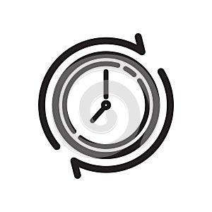 clockwise icon. Vector illustration decorative design