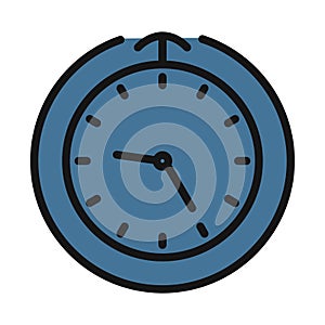 Clockwise line isolated vector icon can be easily modified and edit
