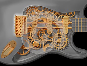 Clockwork guitar