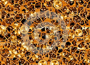 Clockwork inside backgrounds