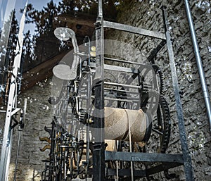 Gear mechanism of the clock tower