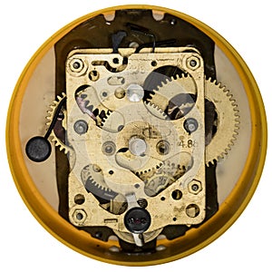 Clockwork old mechanical alarm clock