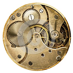Clockwork old mechanical pocket watch