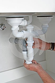 Clogged kitchen sink