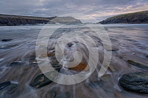 Clogher Strand Surf at Sunset