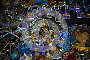 Cloisonne enamel-silver jewelry of Georgia.