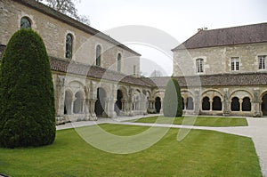 Cloister of the Abbey of Fontenay photo