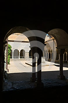 Cloister of the abbey of Sant Pere de Rodes, Spain