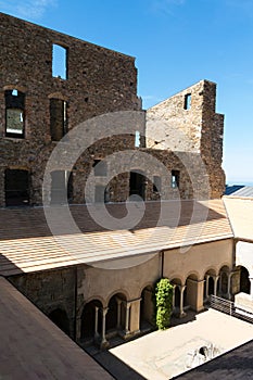 Cloister of the abbey of Sant Pere de Rodes, Spain