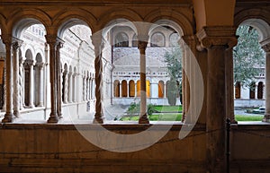 Cloister  of the basilica of the Most Holy Savior and of Saints John the Baptist and the Evangelist in the Lateran in Rome
