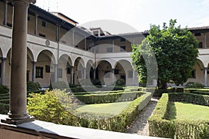 Cloister of the basilica of San Lorenzo in Florence